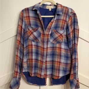 Cloth & Stone Multicolor Plaid Shirt